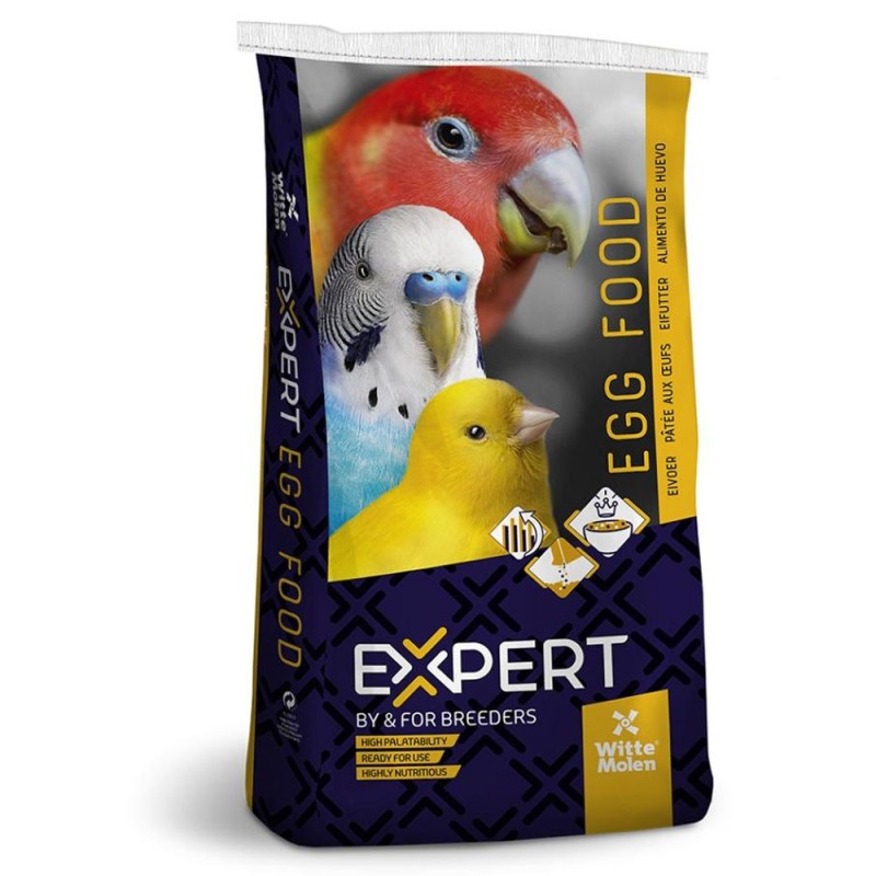 Papa de ovo amarela para aves - Witte Molen