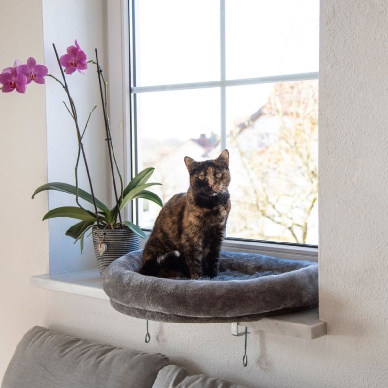 Cama de janela com borda estofada para gatos - Kerbl