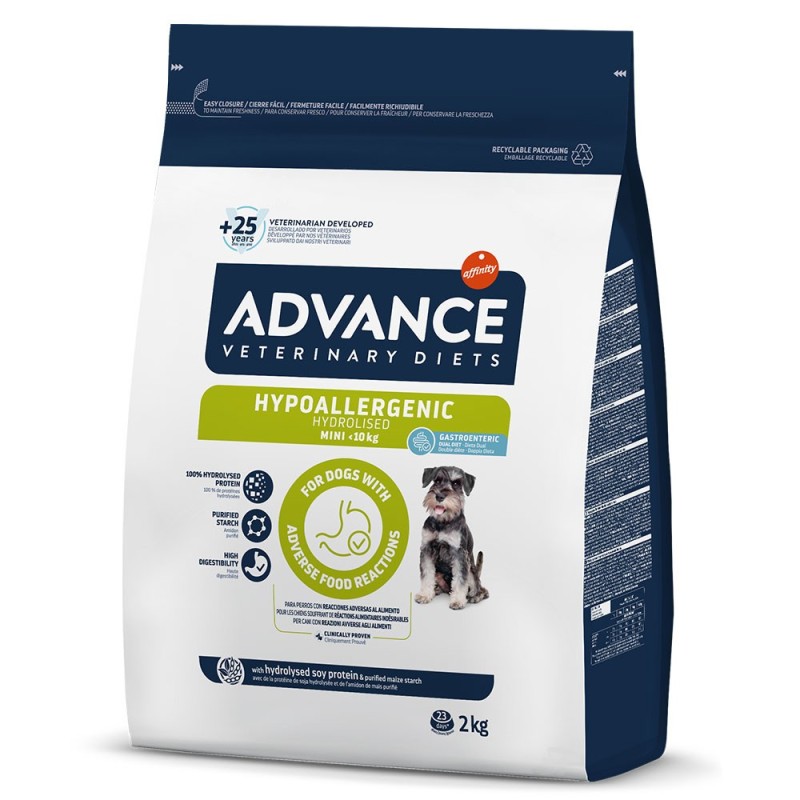 Advance VET Hypoallergenic Mini - Ração seca para cão adulto pequeno com alergias