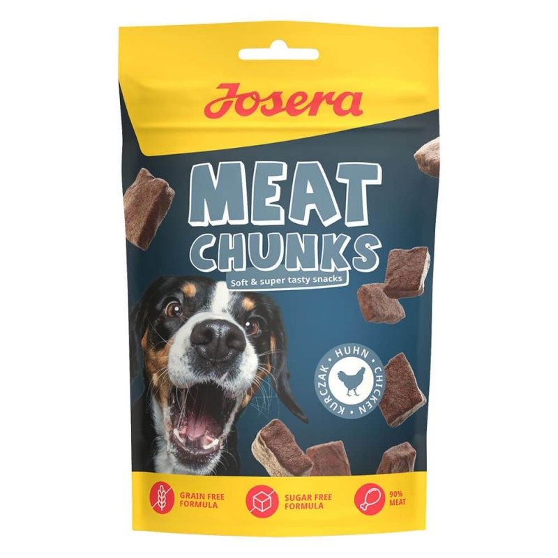 Josera Meat Chunks - Snacks macios para cão - Frango
