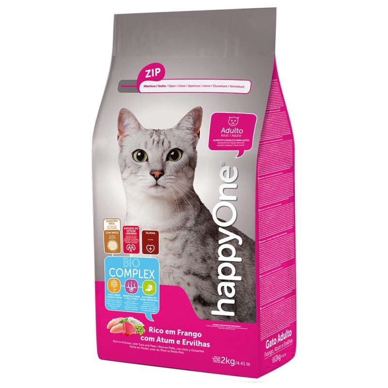 happyOne - Ração seca para gato adulto - Atum e frango