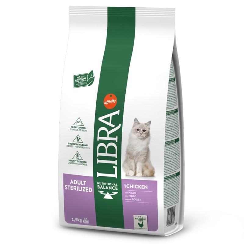 Libra Sterilized - Ração seca para gato esterilizado - Frango