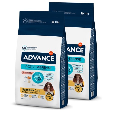 Advance Sensitive Medium/Maxi - Ração seca para cão adulto médio e grande com sensibilidades - Salmão e arroz