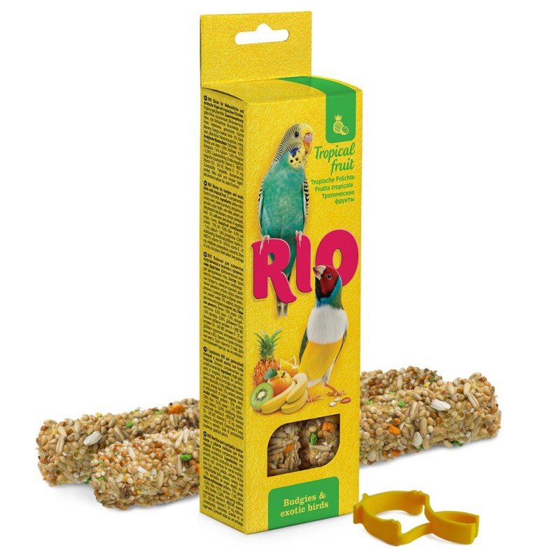 Sticks de fruta tropical para periquitos e exóticos - RIO