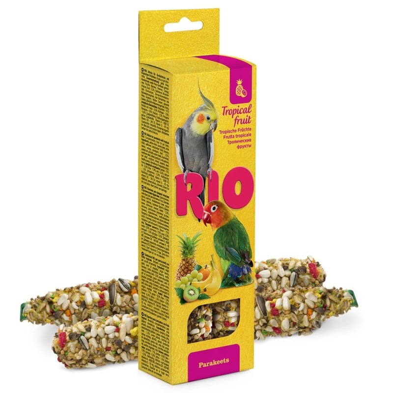 Sticks de fruta tropical para grandes periquitos - RIO