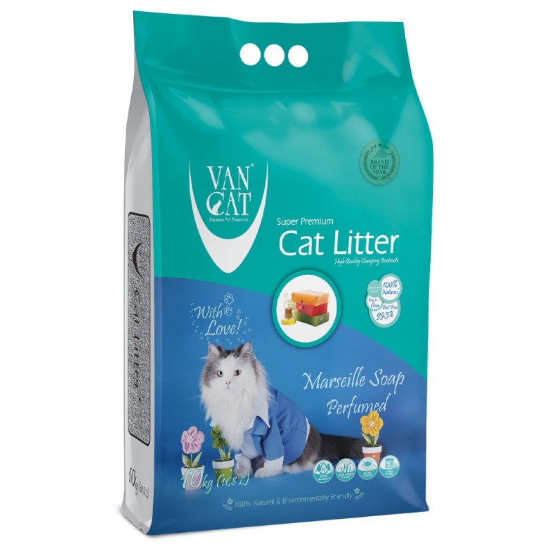 Areia de sabão de marselha para gato - VanCat