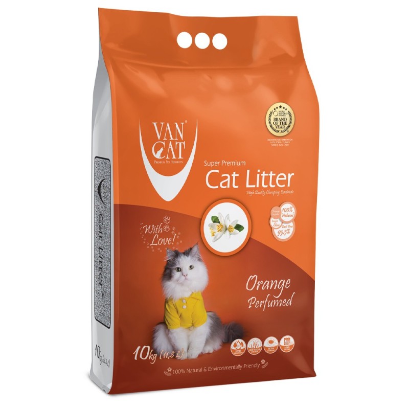 Areia de laranja para gato - VanCat