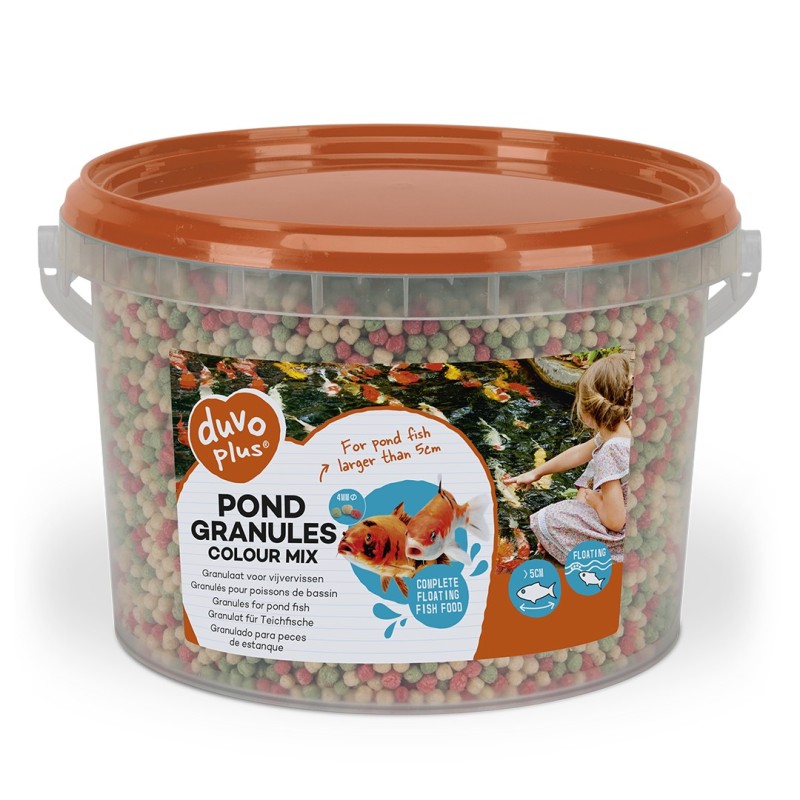 Granulado colorido para peixes de lago - Duvo Plus