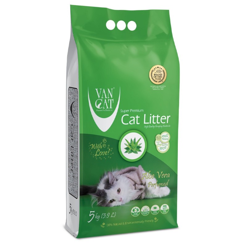 Areia de aloe vera para gato - VanCat