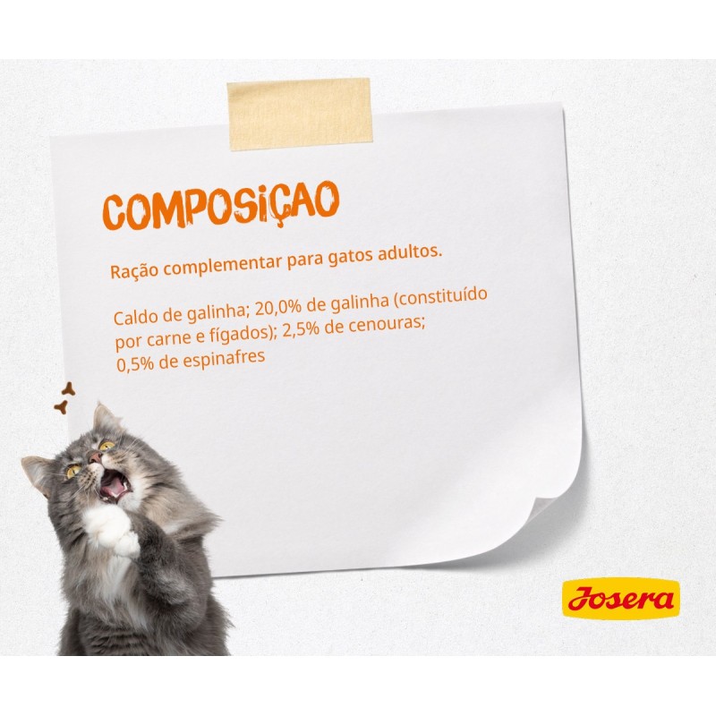 Josera - Sopa para gato adulto - Frango, cenoura e espinafres