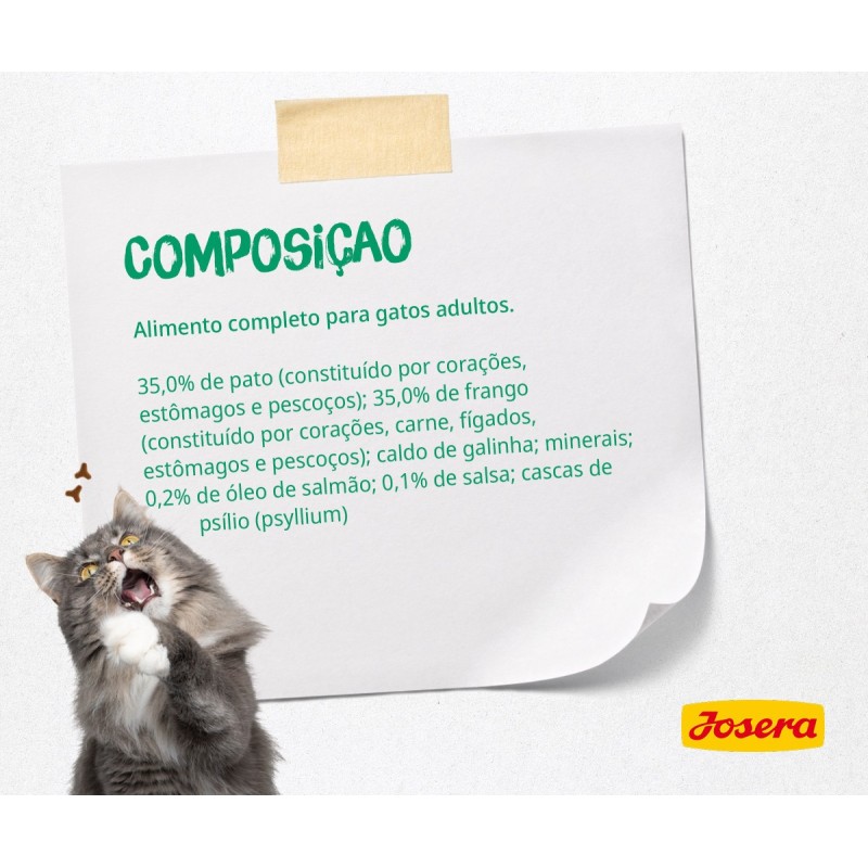 Josera - Alimento em patê para gato adulto - Pato e frango com salsa