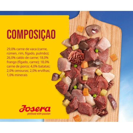 Josera Meat Lovers Menu - Alimento em patê para cão - Vaca com batata