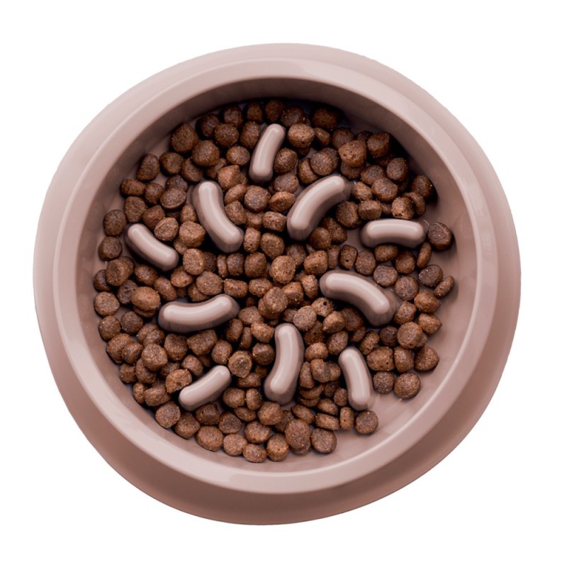 Taça slow feed de plástico para cães - Stefanplast