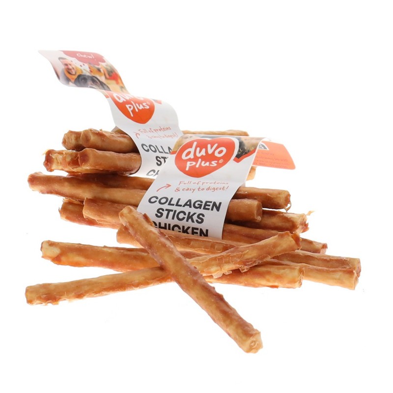 Stick de colagénio com frango para cão - Duvo Plus